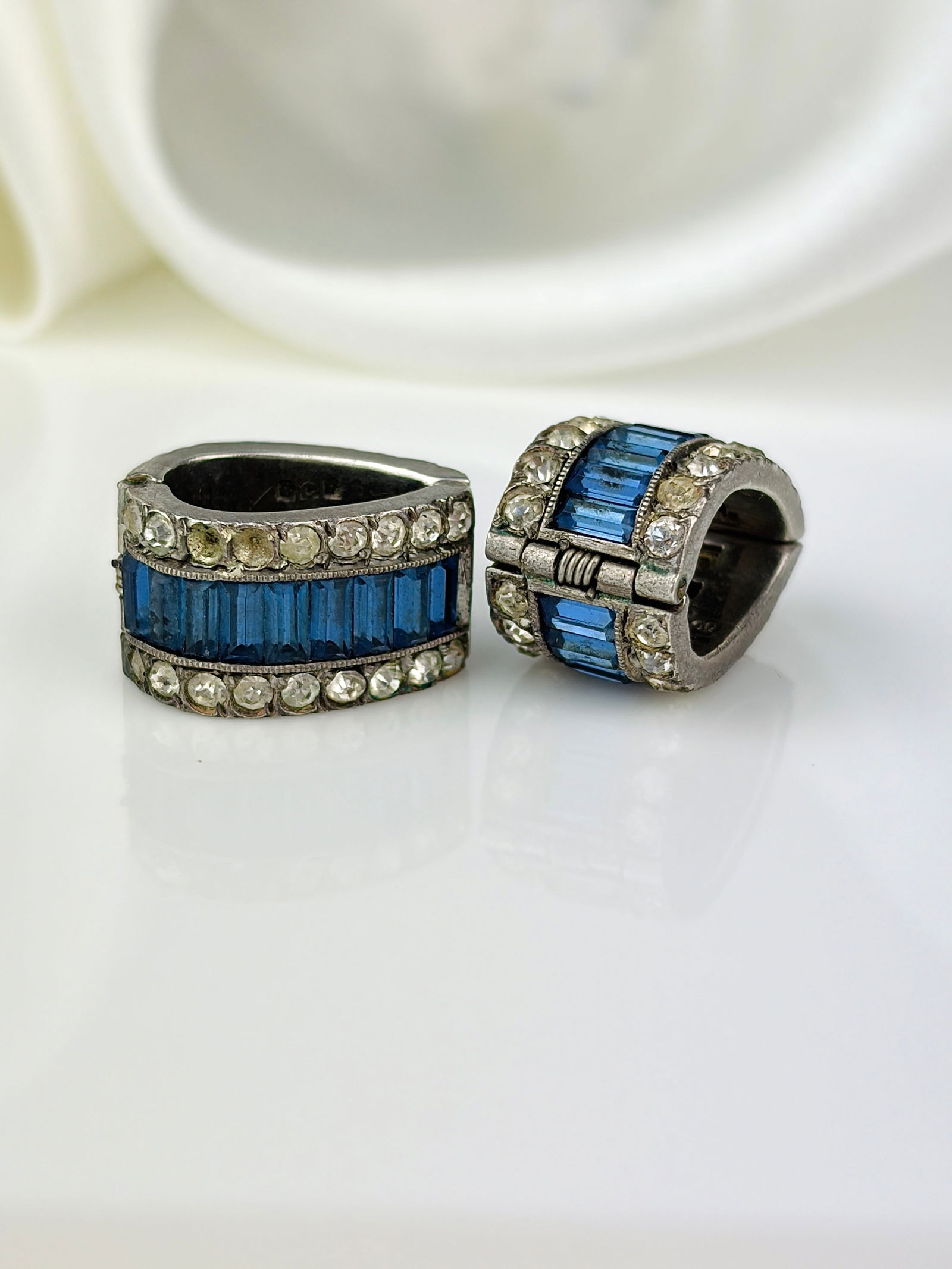 SILVER PASTE CLIP ON EARRINGS - 3