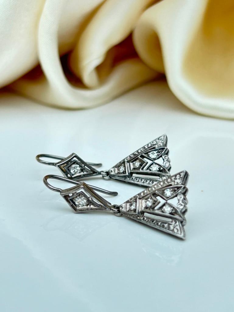 Amazing Diamond Drop Earrings - 7