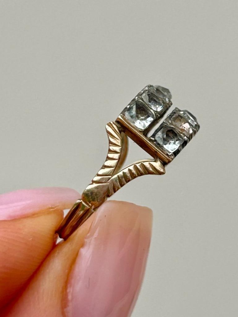 Antique Georgian era Gold Double Row Ring - 2