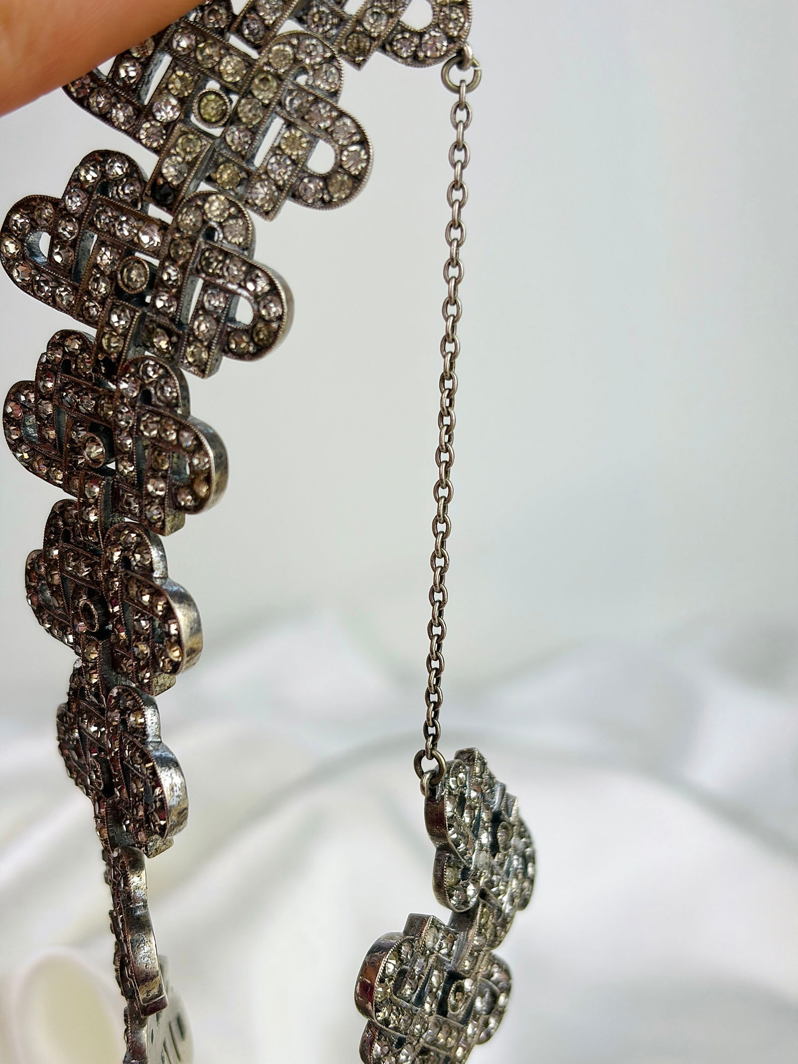 ANTIQUE 925 SILVER PASTE BRACELET - 3