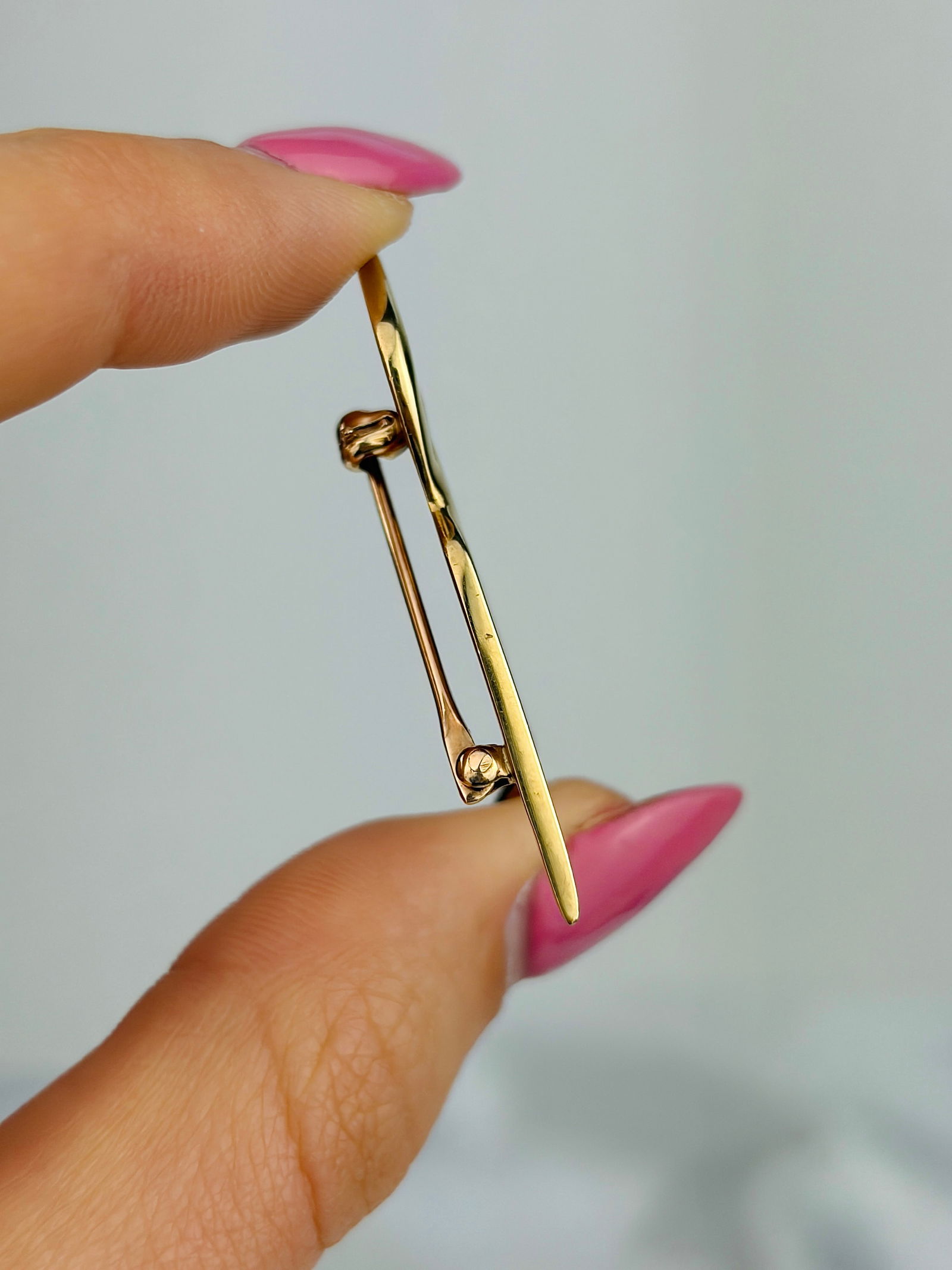 VINTAGE c.1985 9CT YELLOW GOLD BIRD BROOCH - 2