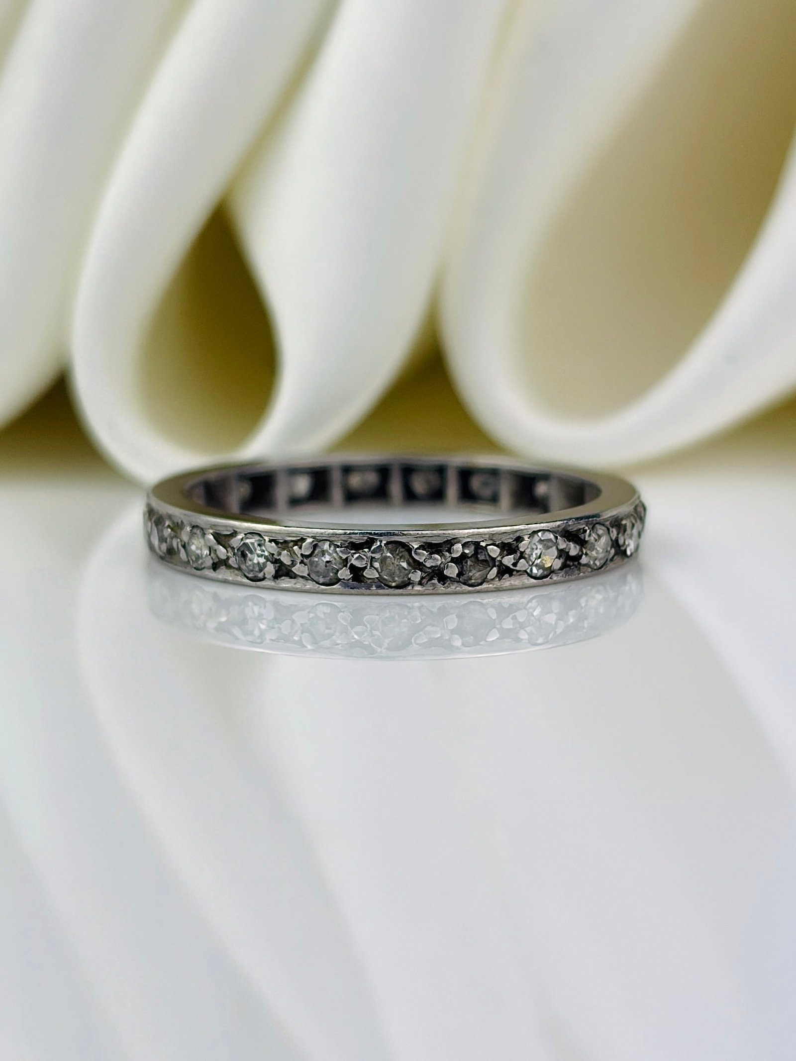 antique diamond full eternity band ring (1 of 8)