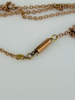 Incredible Georgian Yellow Topaz Cross Pendant on Chain in 9ct Gold - 8