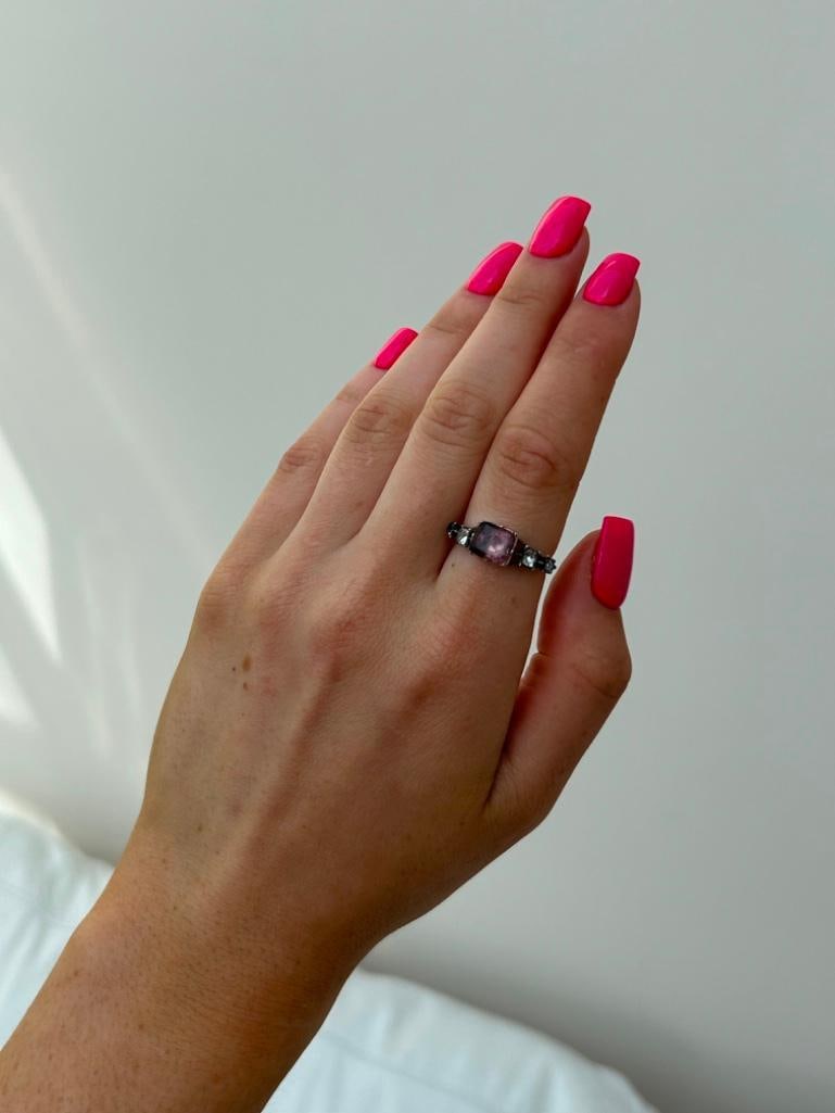 Outstanding Georgian Era Paste Gold Ring - 4