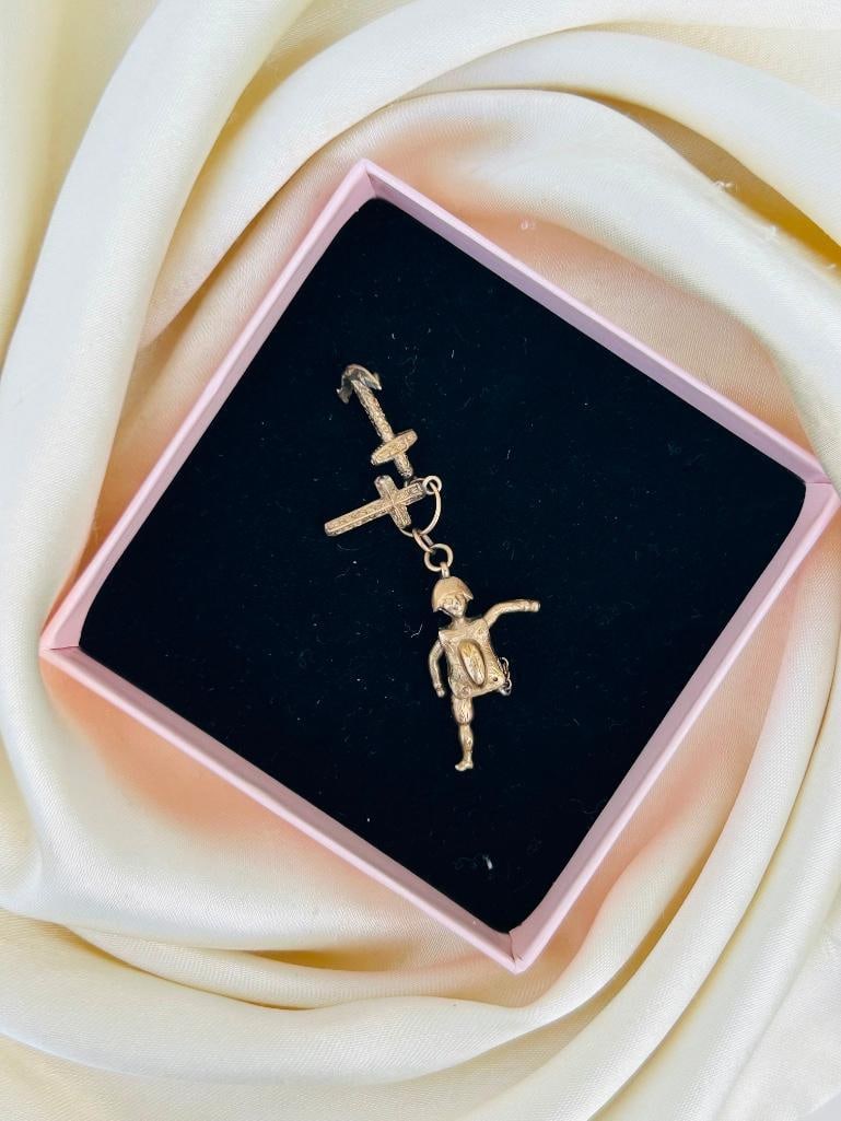 Rare Antique Napoleon Articulated Charm Pendant - 6