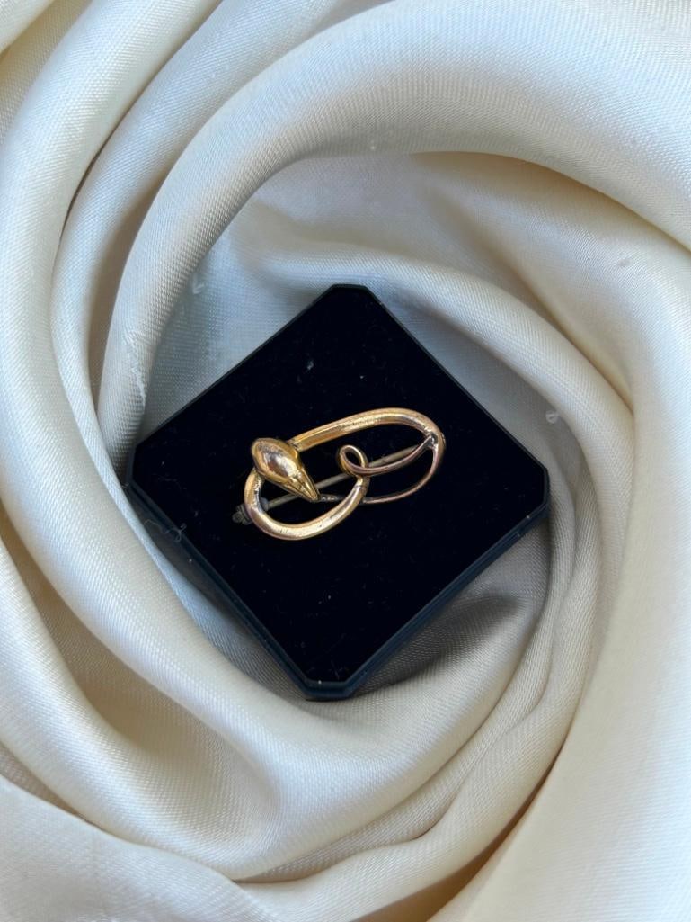 Antique Charlie Horner Snake Brooch - 2