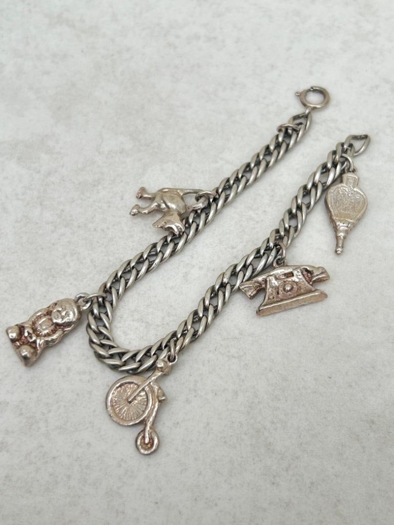 Sweet Silver Charm Bracelet - 3