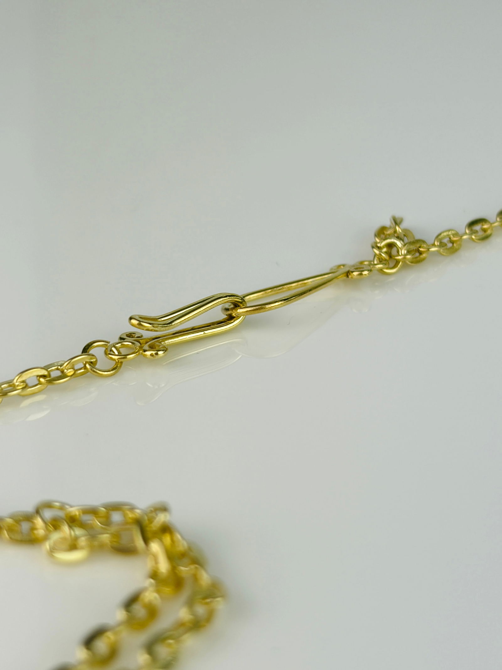 Chunky Antique Purple Paste Necklace in Silver Gilt - 9