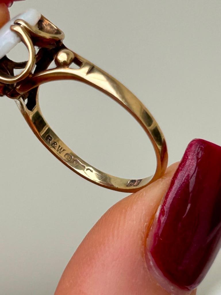 9ct Gold Opal Ring - 5