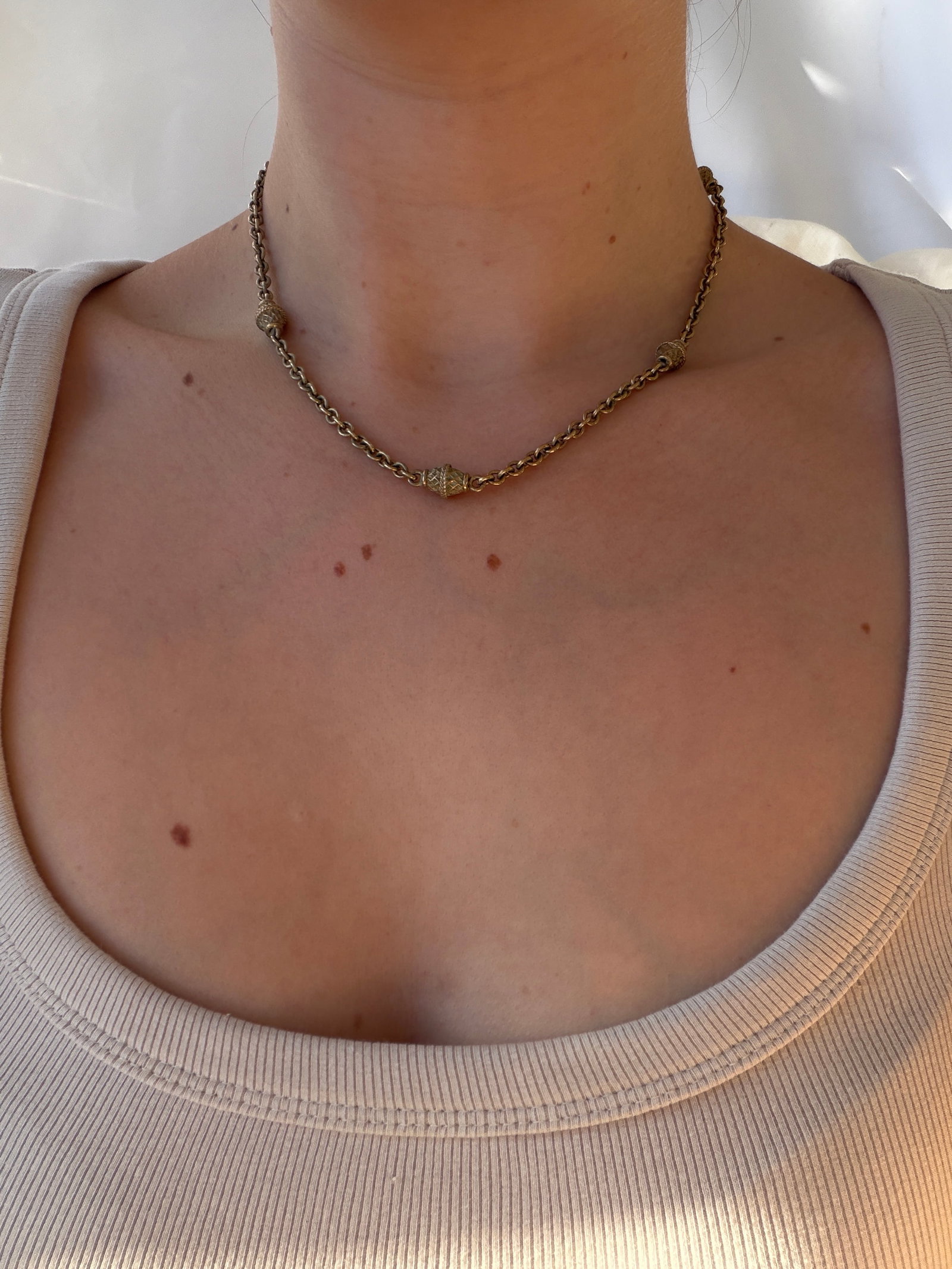 unusual design heavy 9ct gold fancy link chain necklace and bracelet set - 8