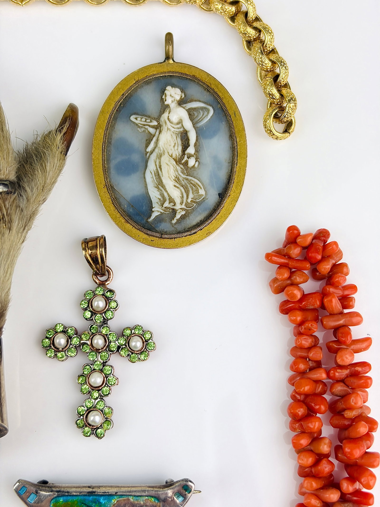 MIXED LOT Silver Brooch, Pendants ETC - 3