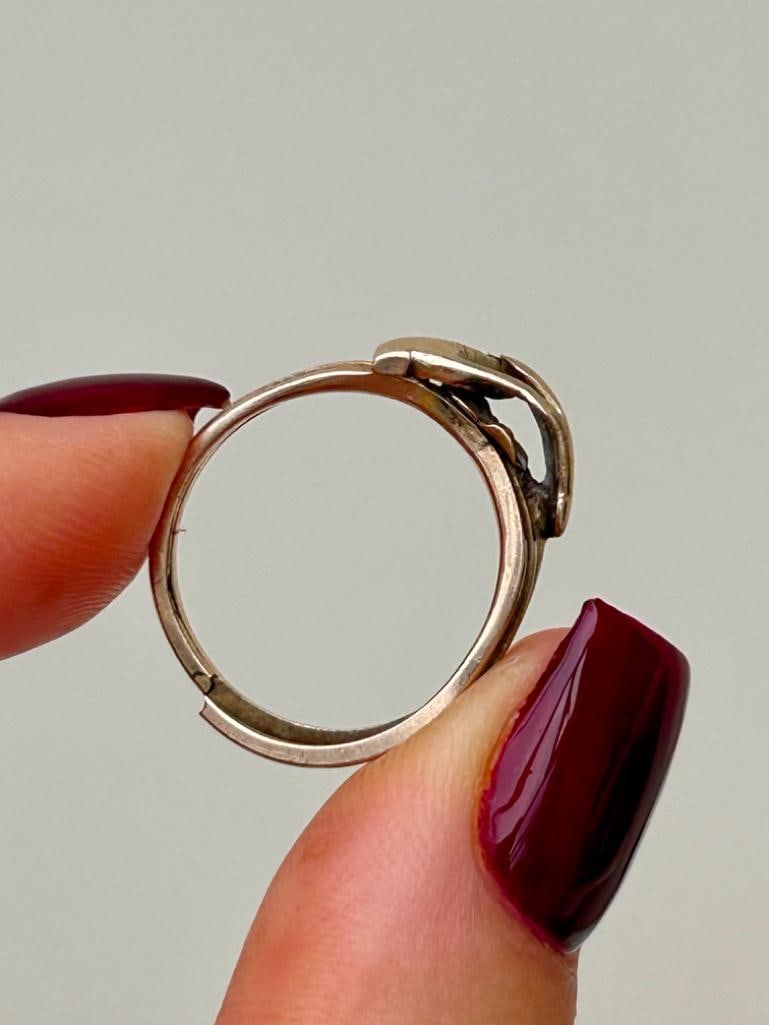 Georgian Era Gold Fede Gimmel Ring AF - 5