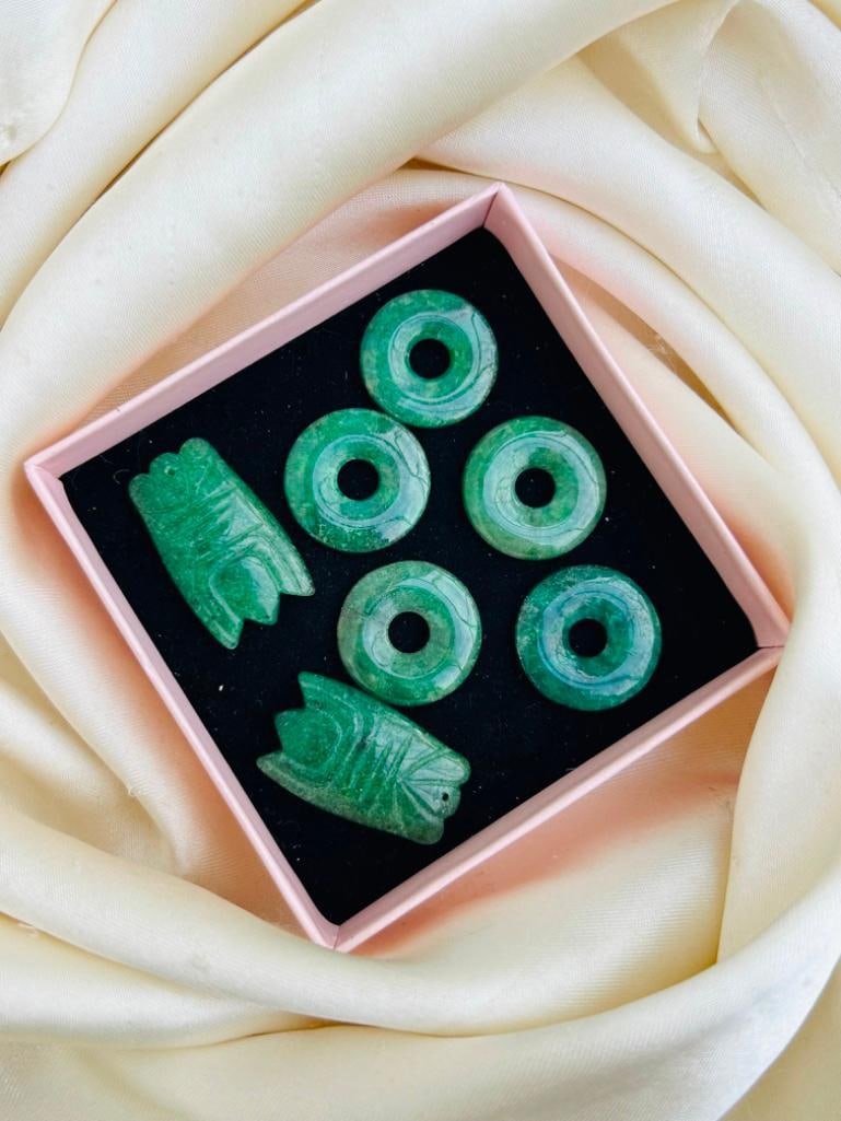 Jade Beads Mixed Lot - 2