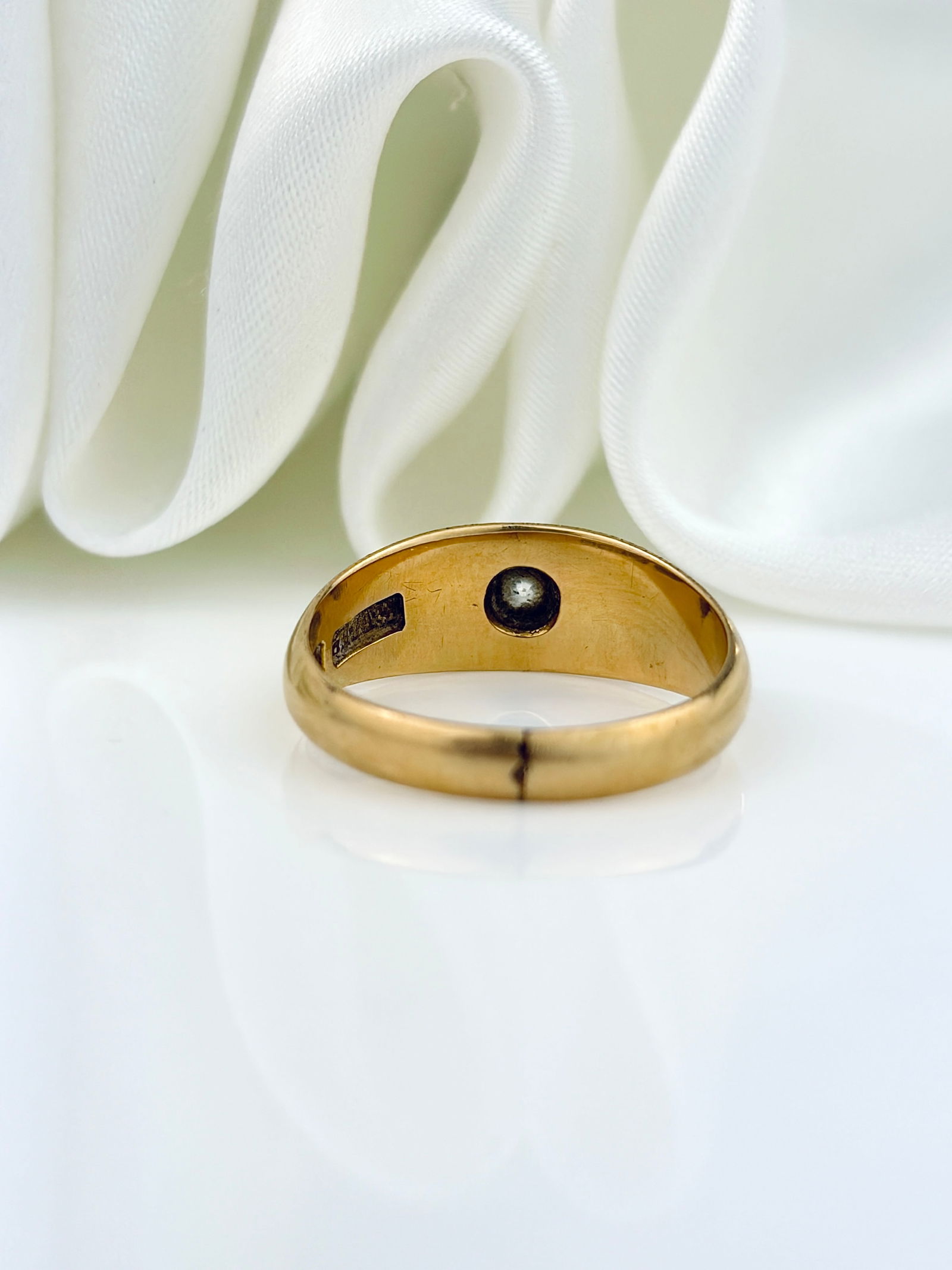 ANTIQUE C.1911 18CT YELLOW GOLD DIAMOND STAR RING - 3