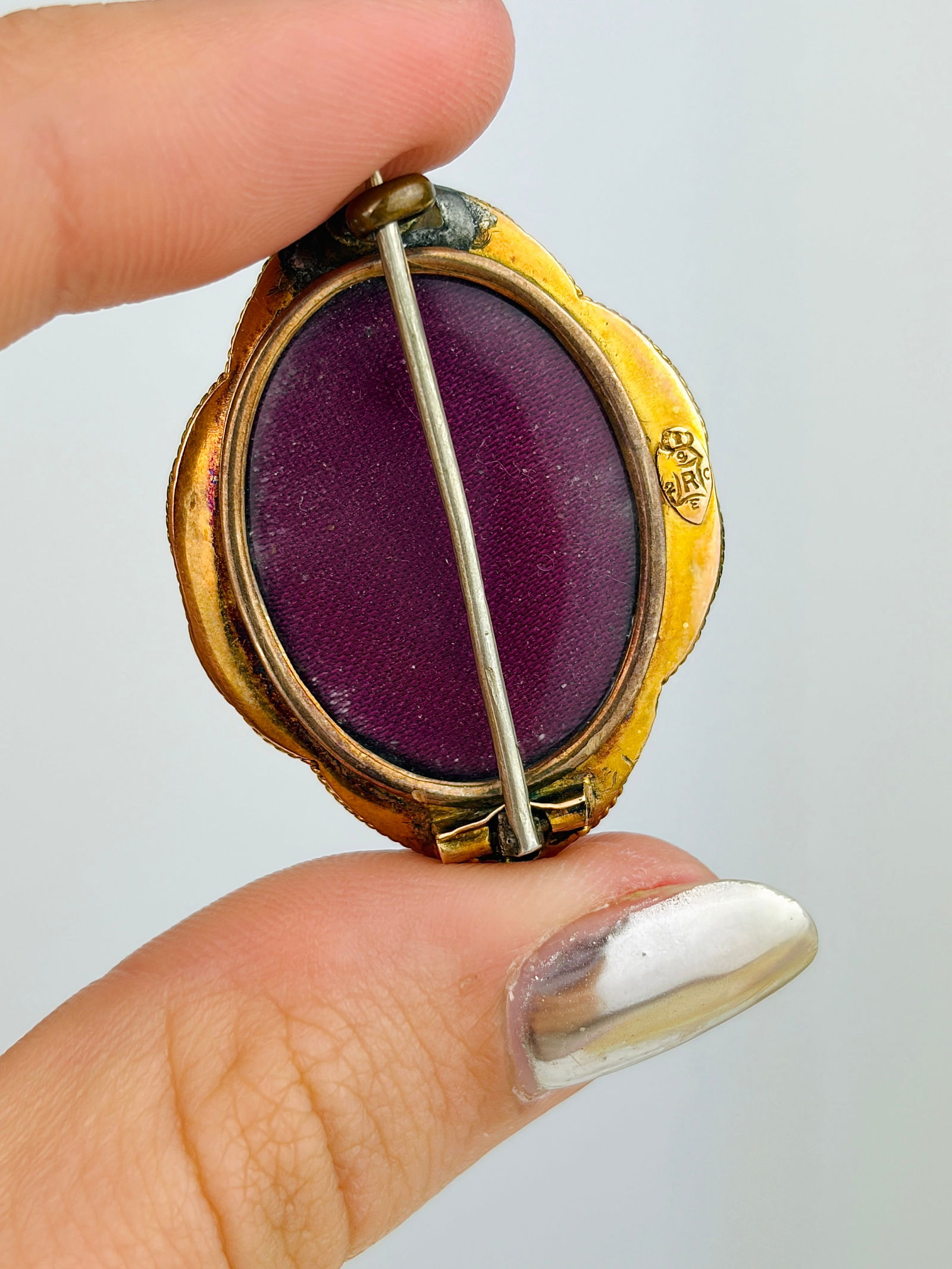 Large Victorian Era 15ct Yellow Gold Turquoise and Pearl Star Brooch with Locket Back - 3