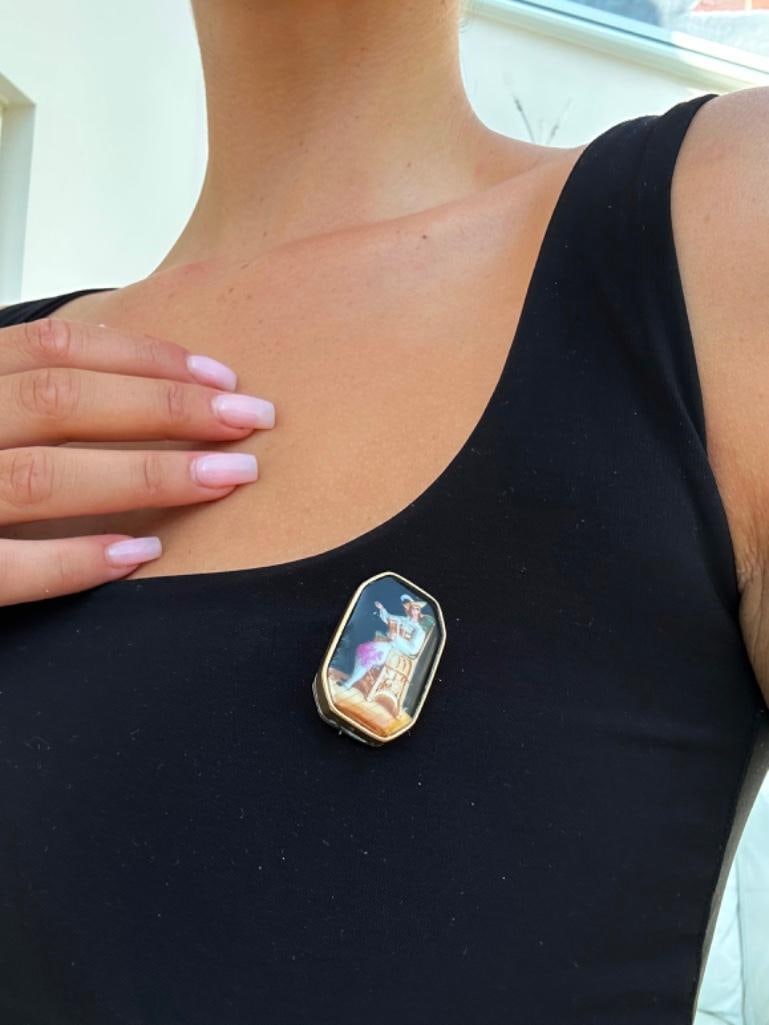 Antique Portrait Brooch - 2