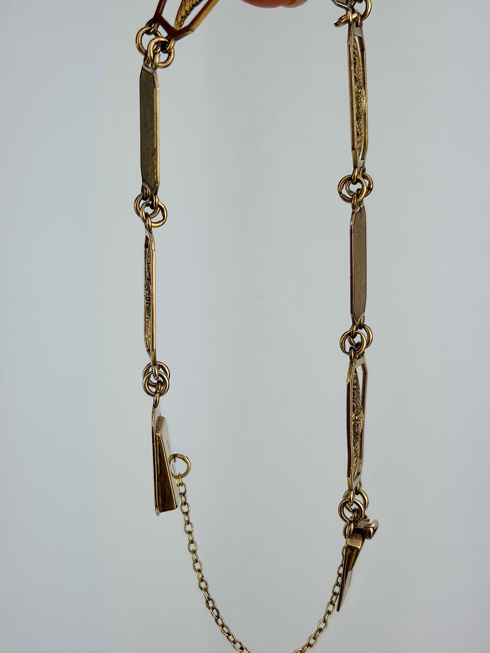 Vintage 9 Carat Yellow Gold 'RAF' Bracelet - 2