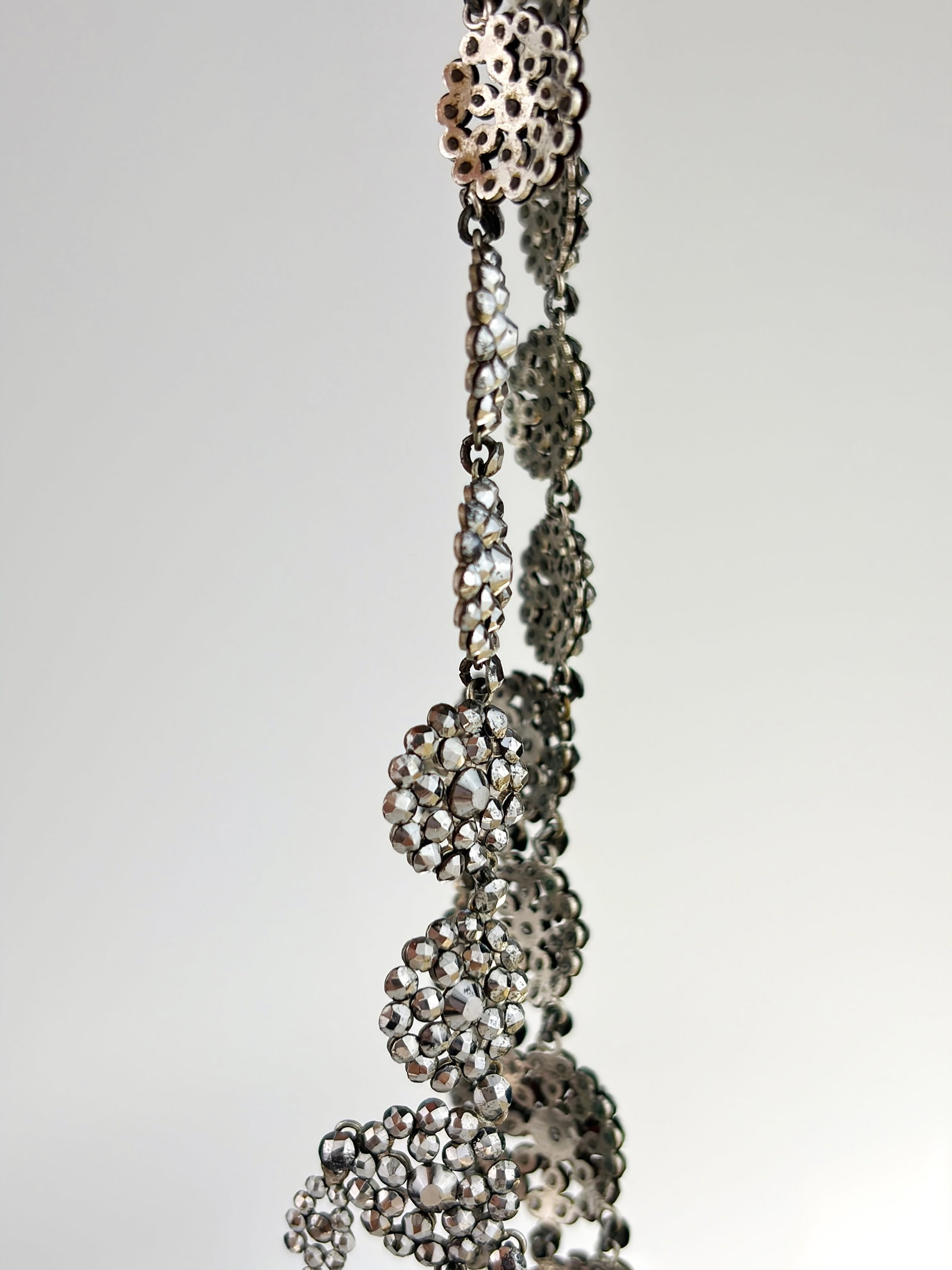 ANTIQUE GEORGIAN CUT STEEL NECKLACE - 4