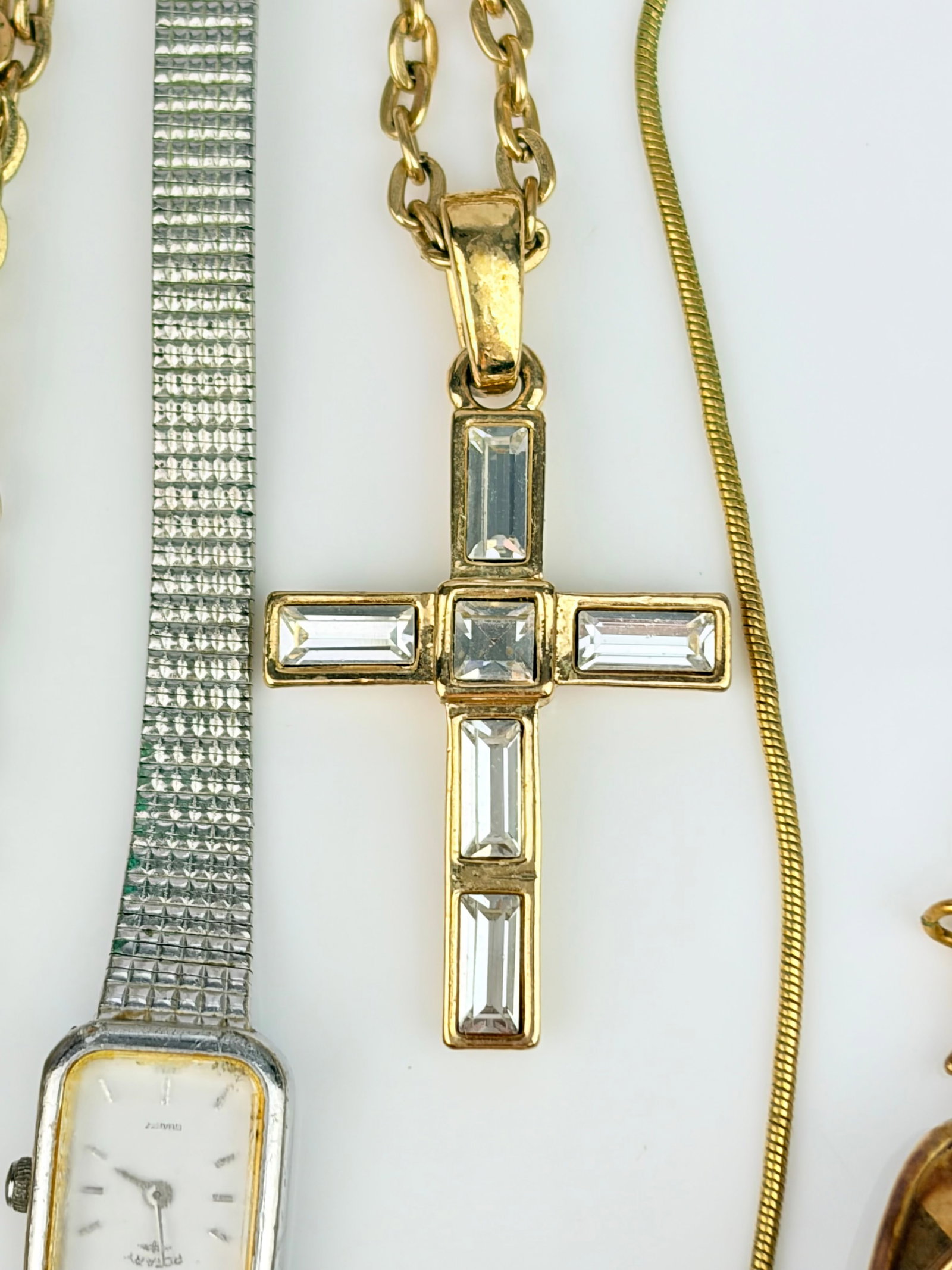 MIXED LOT - WATCHES, BRACELET, CROSS NECKLACE ETC - 2