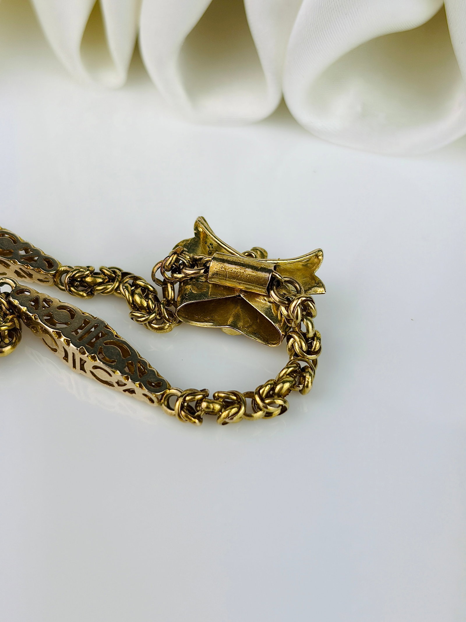 Victorian Opal and Ruby 9ct Gold Bracelet - 6