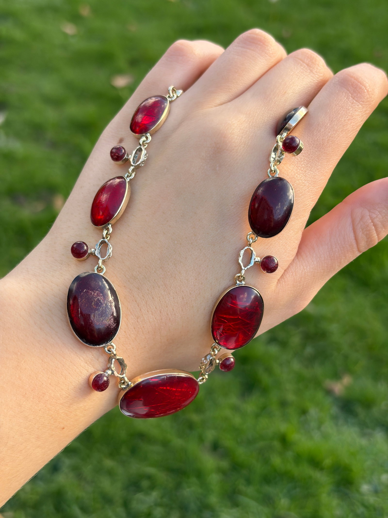 Antique c1850's 9ct Gold Necklace - 10