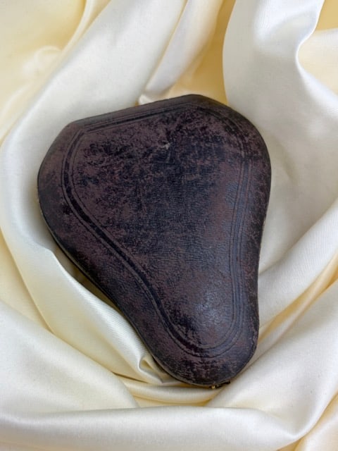 Boxed Chunky Victorian Garnet 15ct Gold Bracelet with Heart Padlock Locket - 11