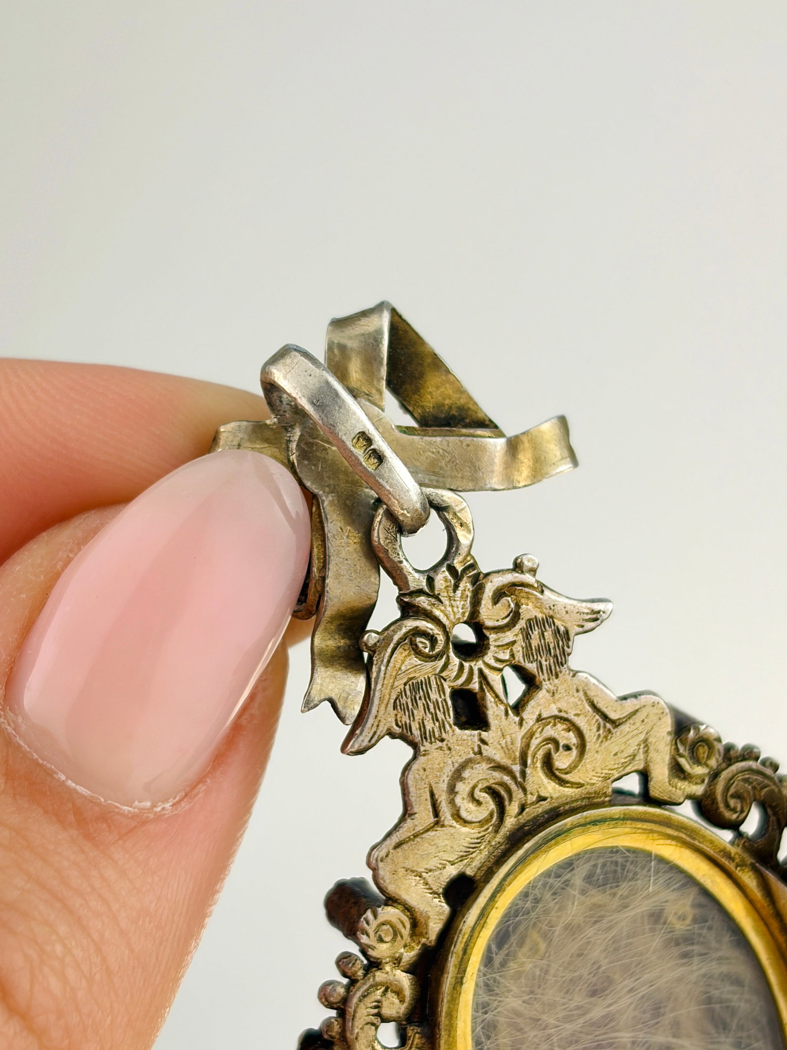 ANTIQUE RARE AUSTRO HUNGARIAN ENAMEL, PEARL, PINK AND GREEN SPINEL LARGE PENDANT WITH LOCKET - 11