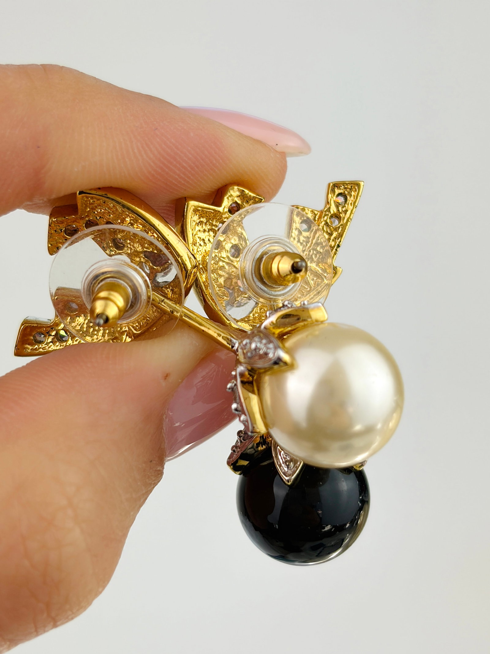 VINTAGE CAMROSE & KROSS JBK EARRINGS WITH INTERCHANGEABLE DROP - 8