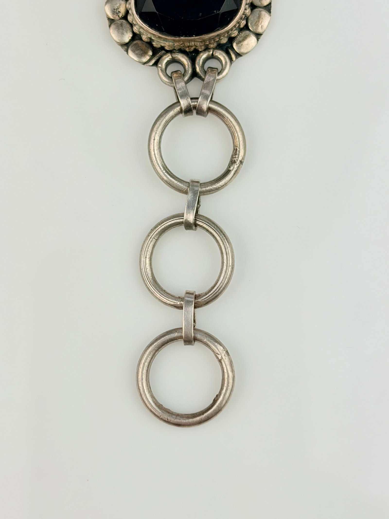 STERLING SILVER PURPLE STONE BRACELET - 4