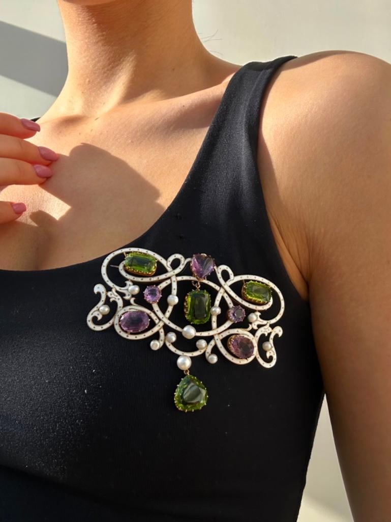 Extra Large Museum Quality Suffragette Brooch/Pendant in 18ct Yellow Gold in Original Box - 3