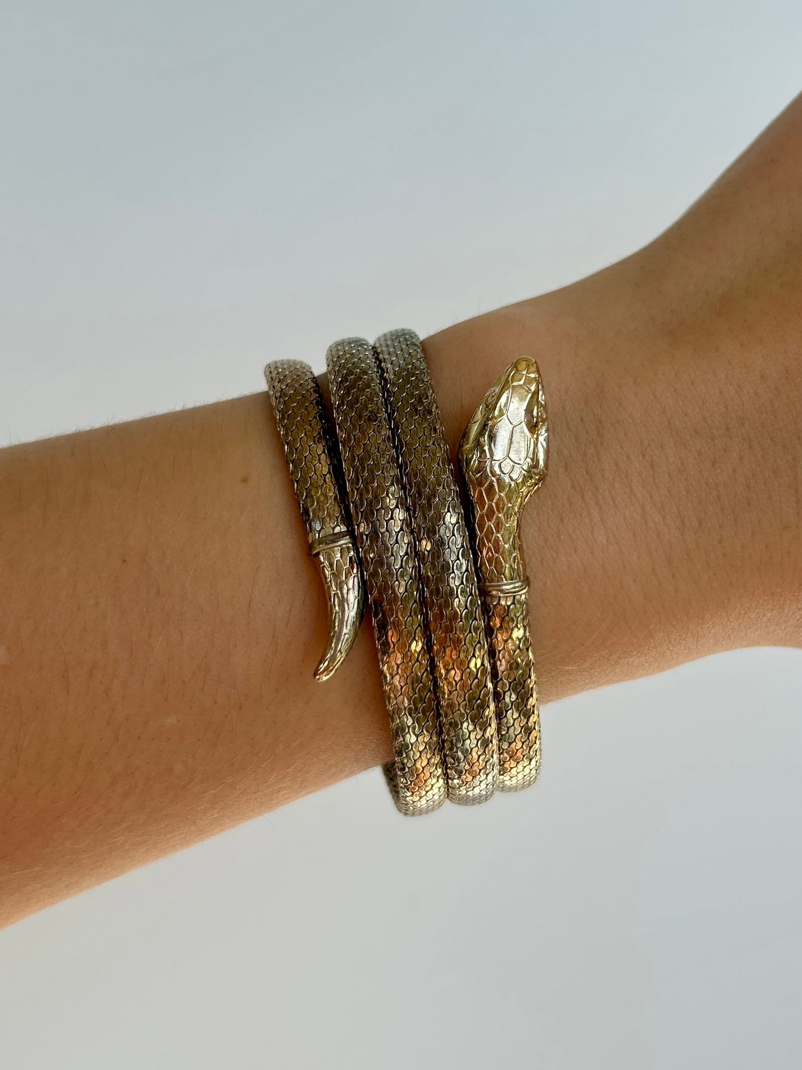 Coiled Snake Bangle Bracelet - 2