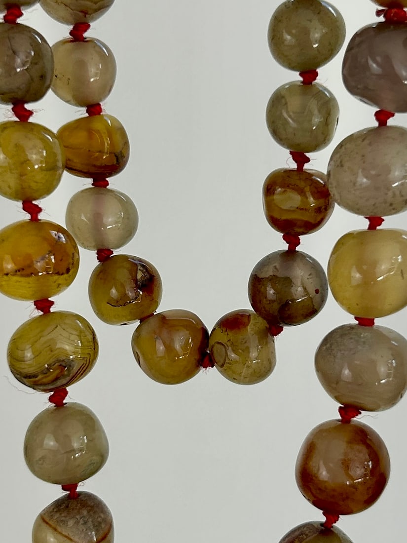 EXTRA Long Agate Bead Necklace - 2