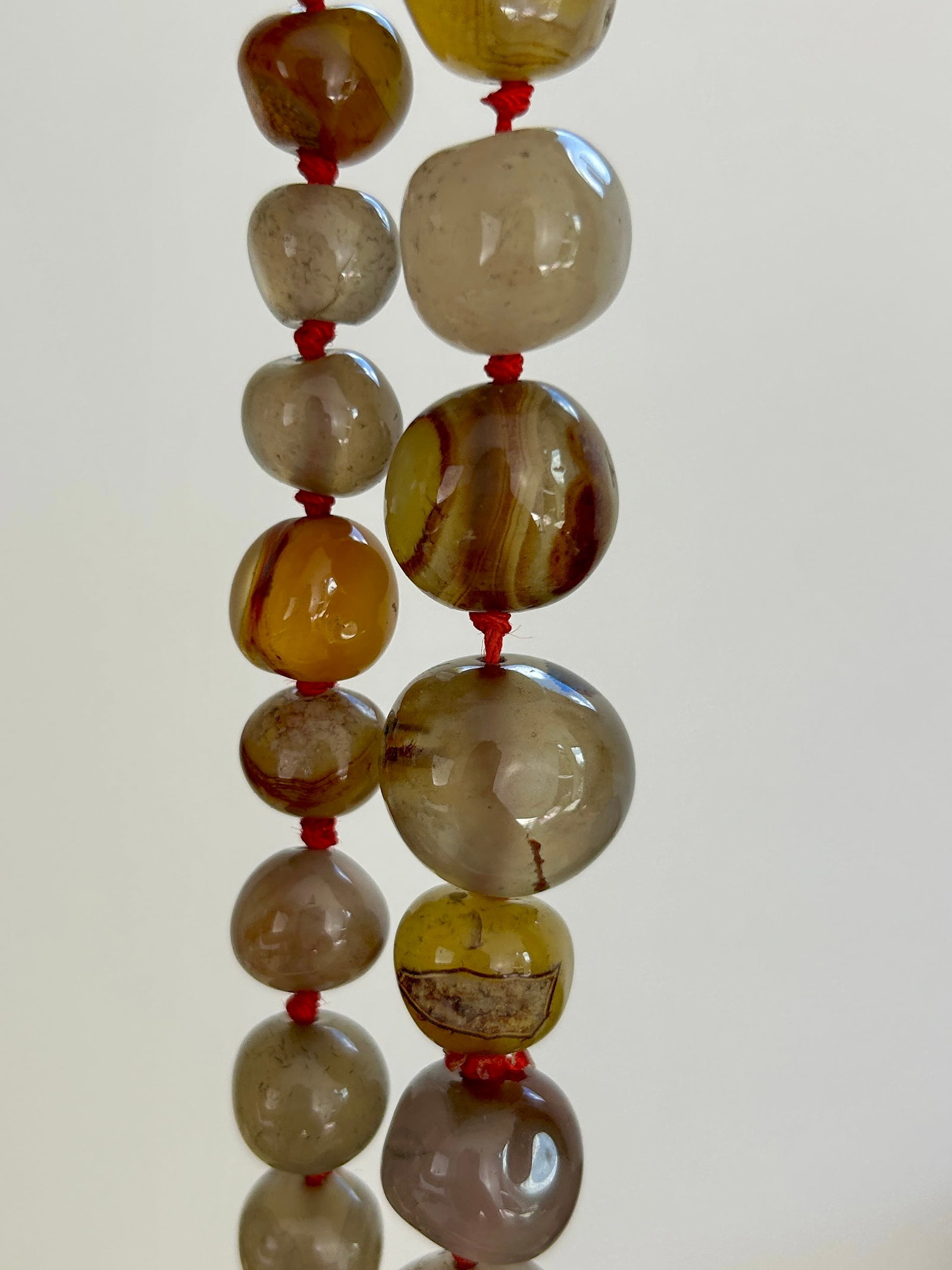 EXTRA Long Agate Bead Necklace - 3