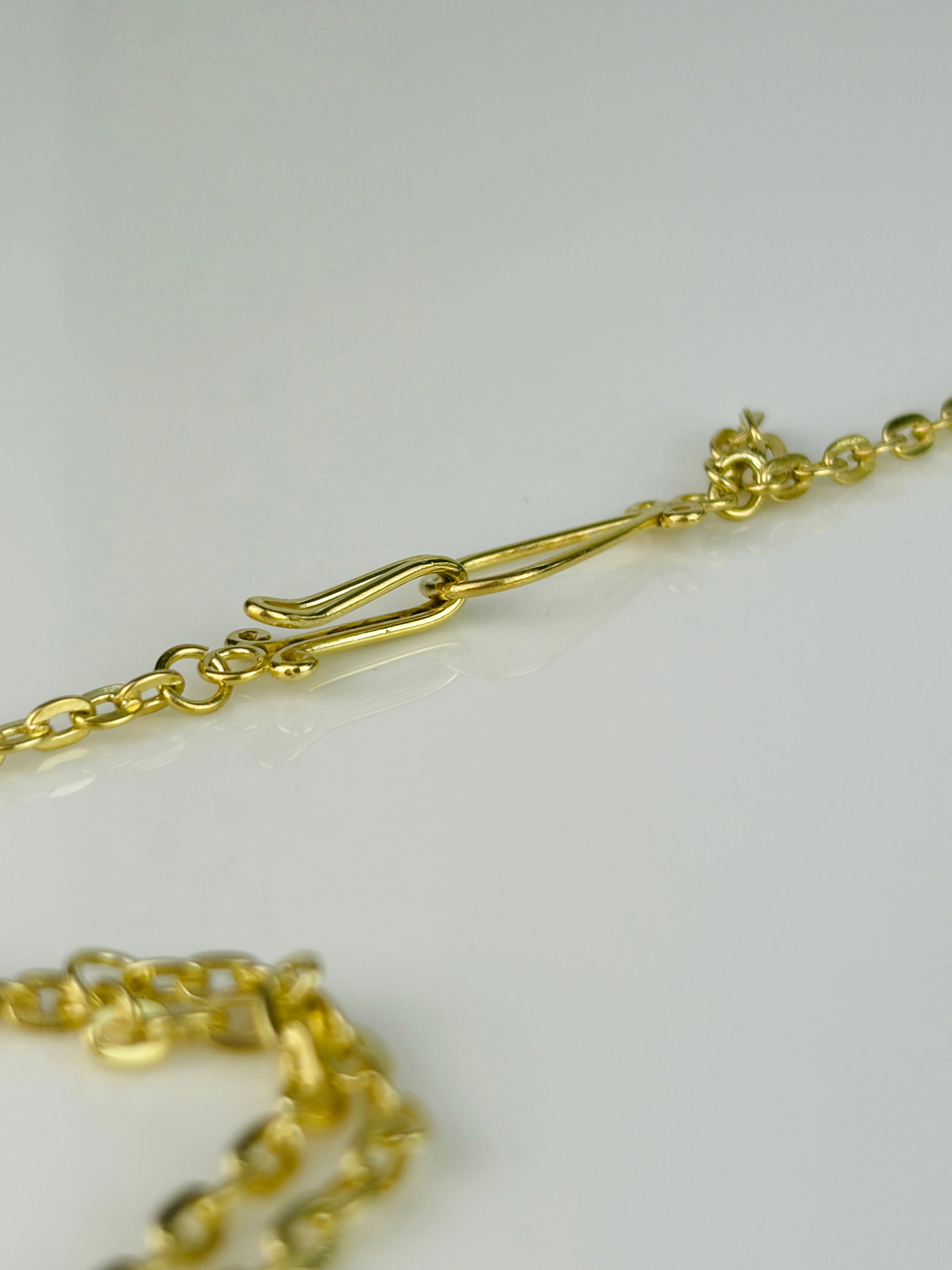 Chunky Antique Purple Paste Necklace in Silver Gilt - 10