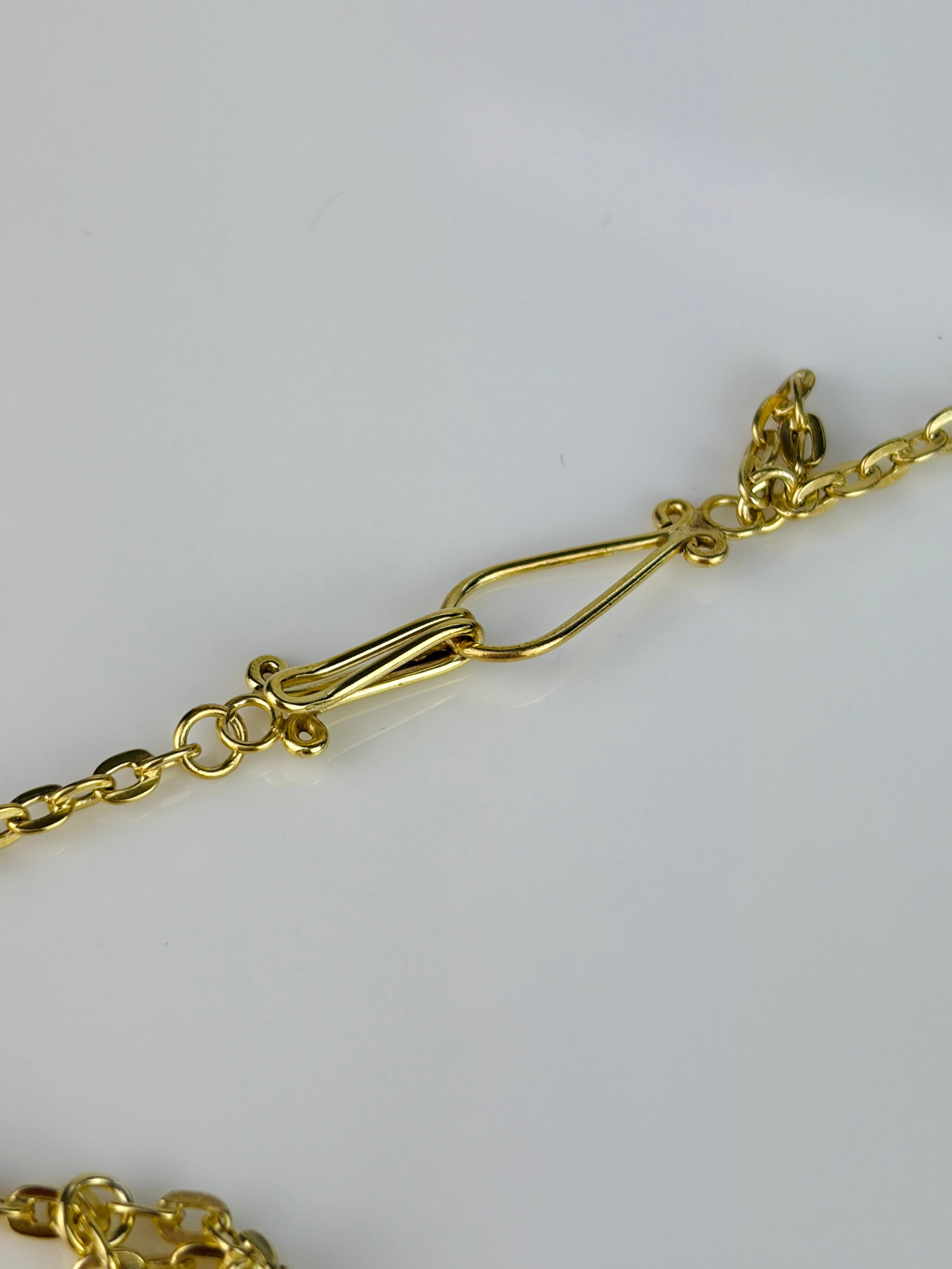 Chunky Antique Purple Paste Necklace in Silver Gilt - 9