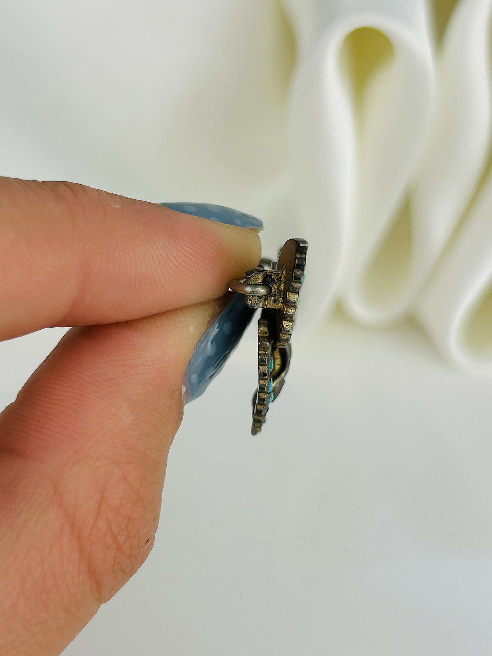 Turquoise Butterfly Brooch - 4