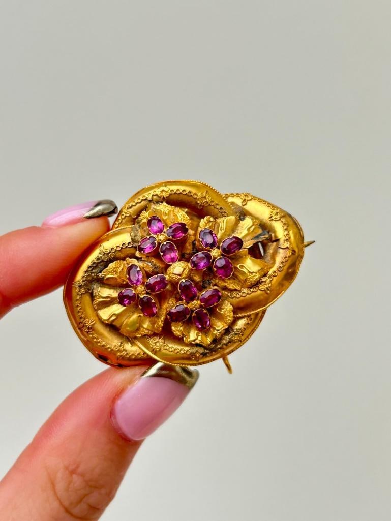 Antique Gold Pendant / Brooch - 7