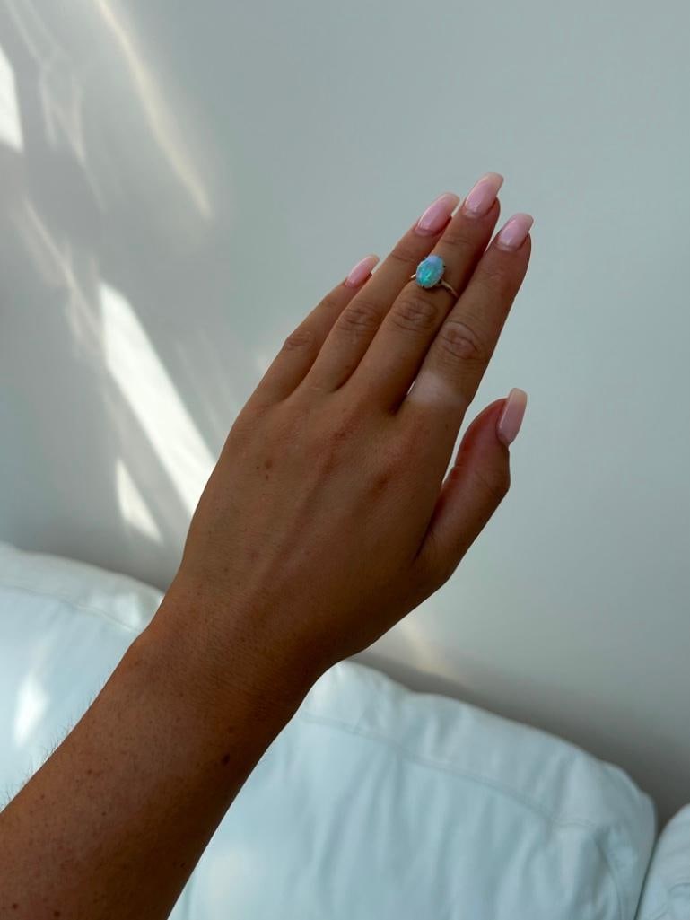 Wonderful Opal Ring in 14ct Yellow Gold - 2