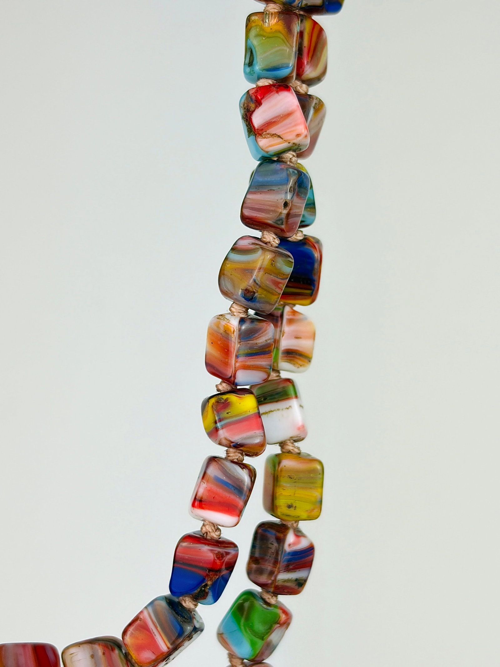 LONG AGATE BEADED NECKLACE WITH CLASP - 2