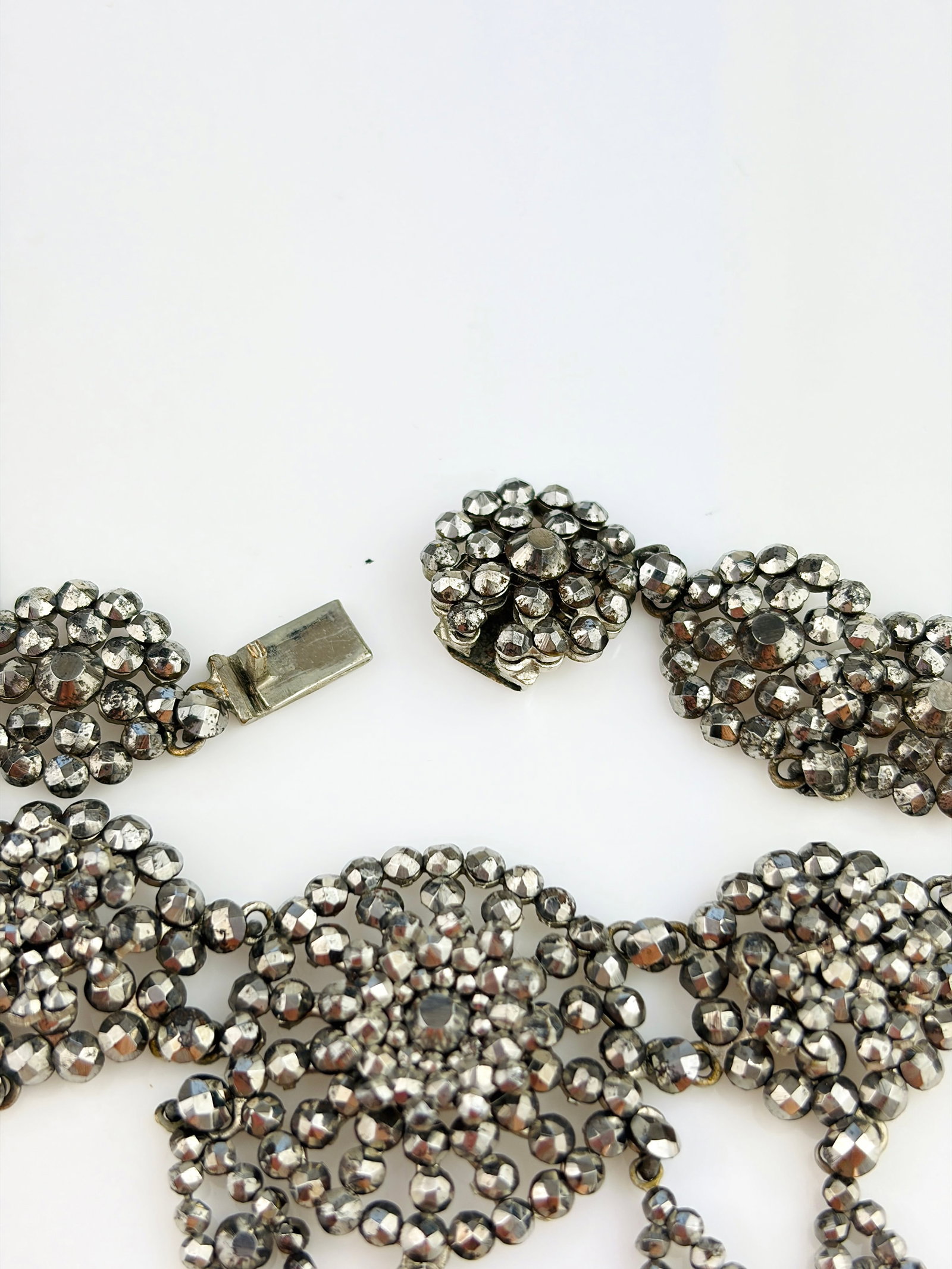 ANTIQUE GEORGIAN CUT STEEL NECKLACE - 6