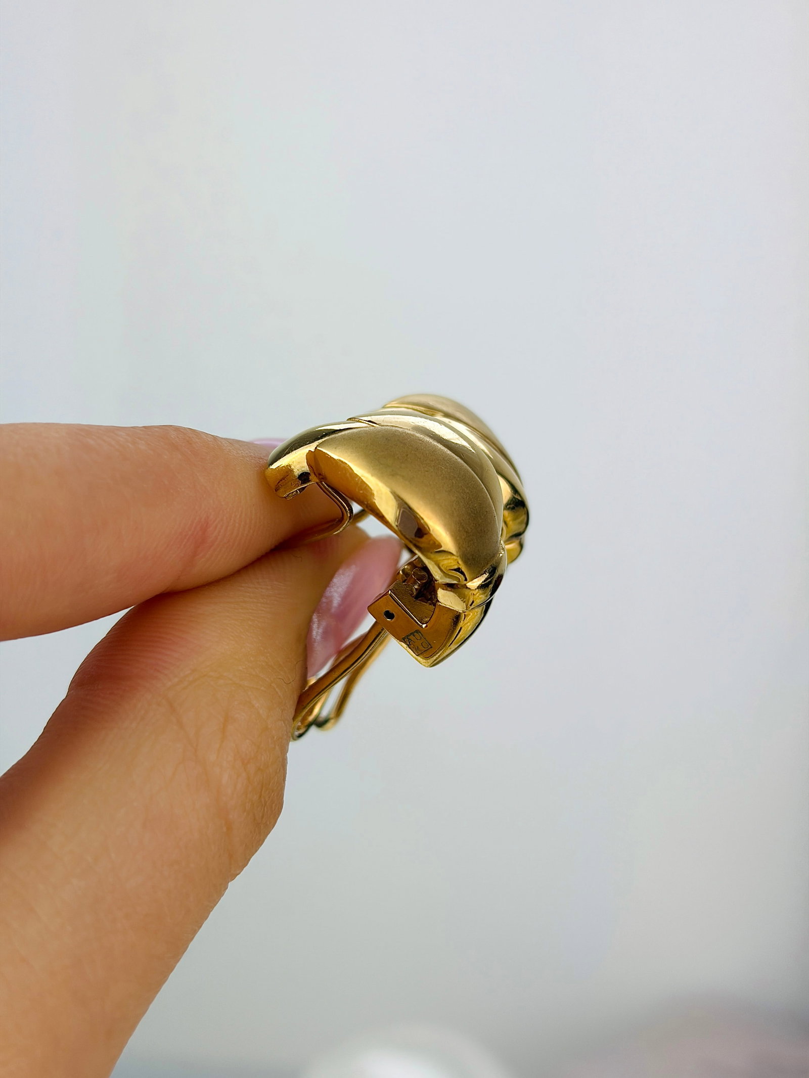 Vintage Auro 24 Carat Yellow Gold Plated Earrings - 2