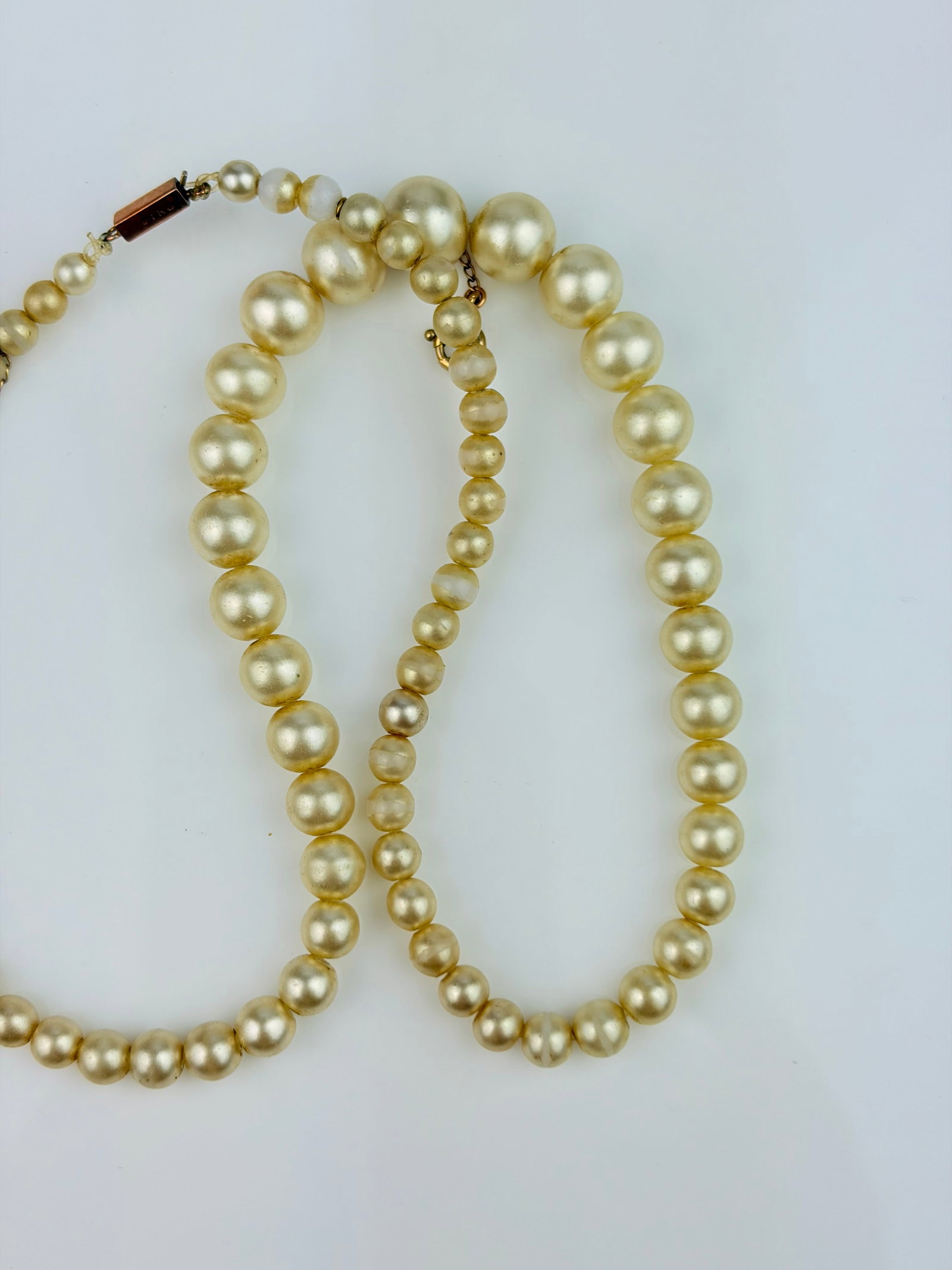 SEED PEARL BRACELET AND NECKLACE 9CT CLASP - 3