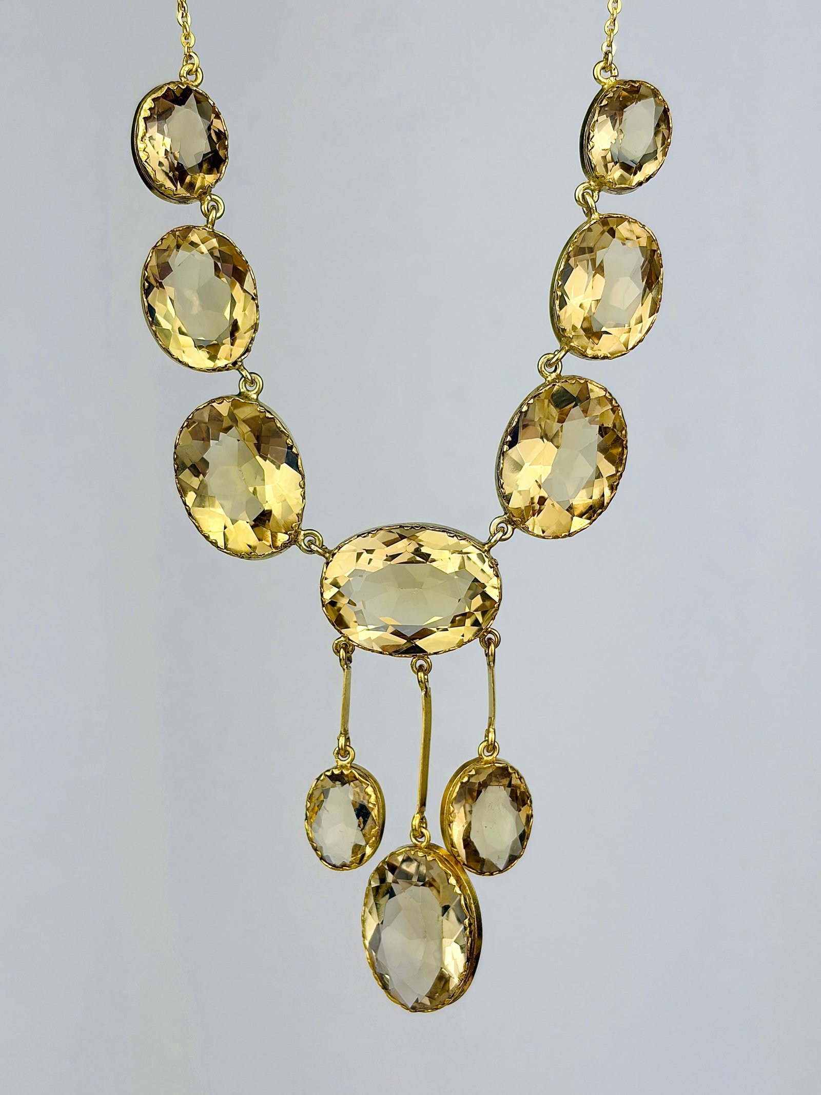 Chunky Antique Citrine Necklace: chunky antique citrine necklace