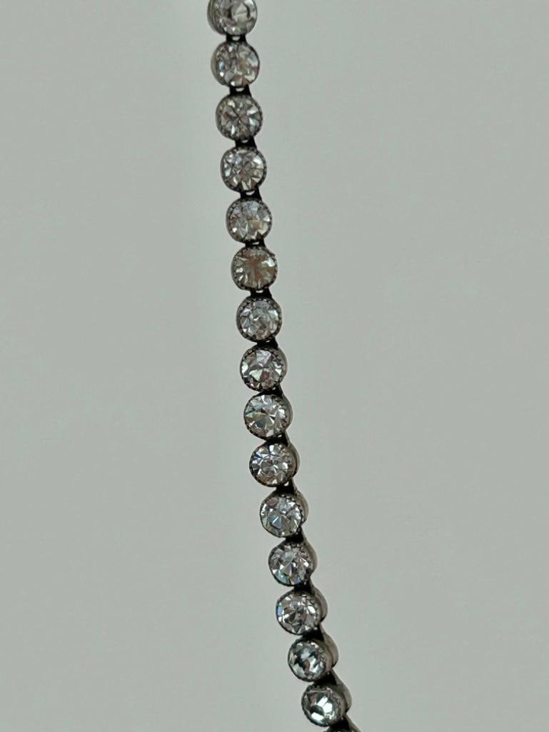 Wonderful Paste Rivière Necklace Silver - 2