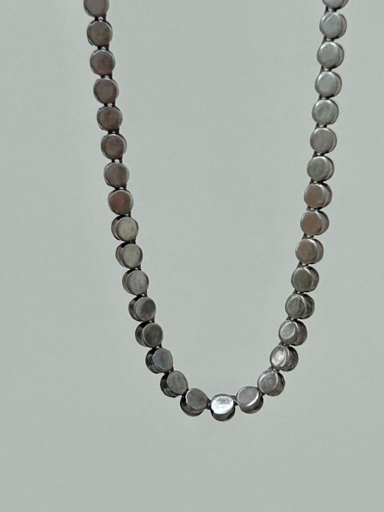 Wonderful Paste Rivière Necklace Silver - 6
