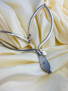 Mexican 925 Silver Snake Collar Necklace - 12