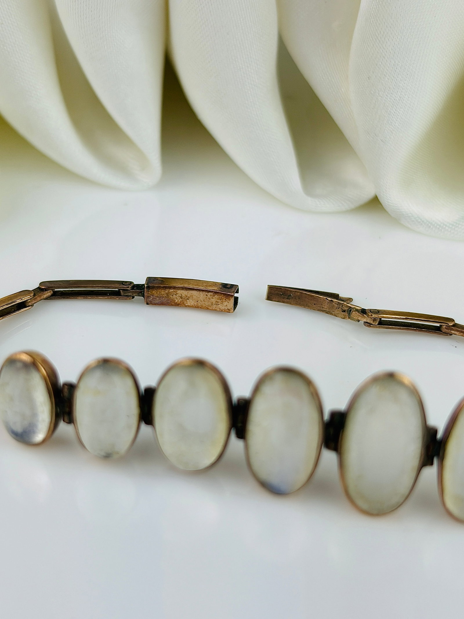 Antique Moonstone Line Bracelet - 5