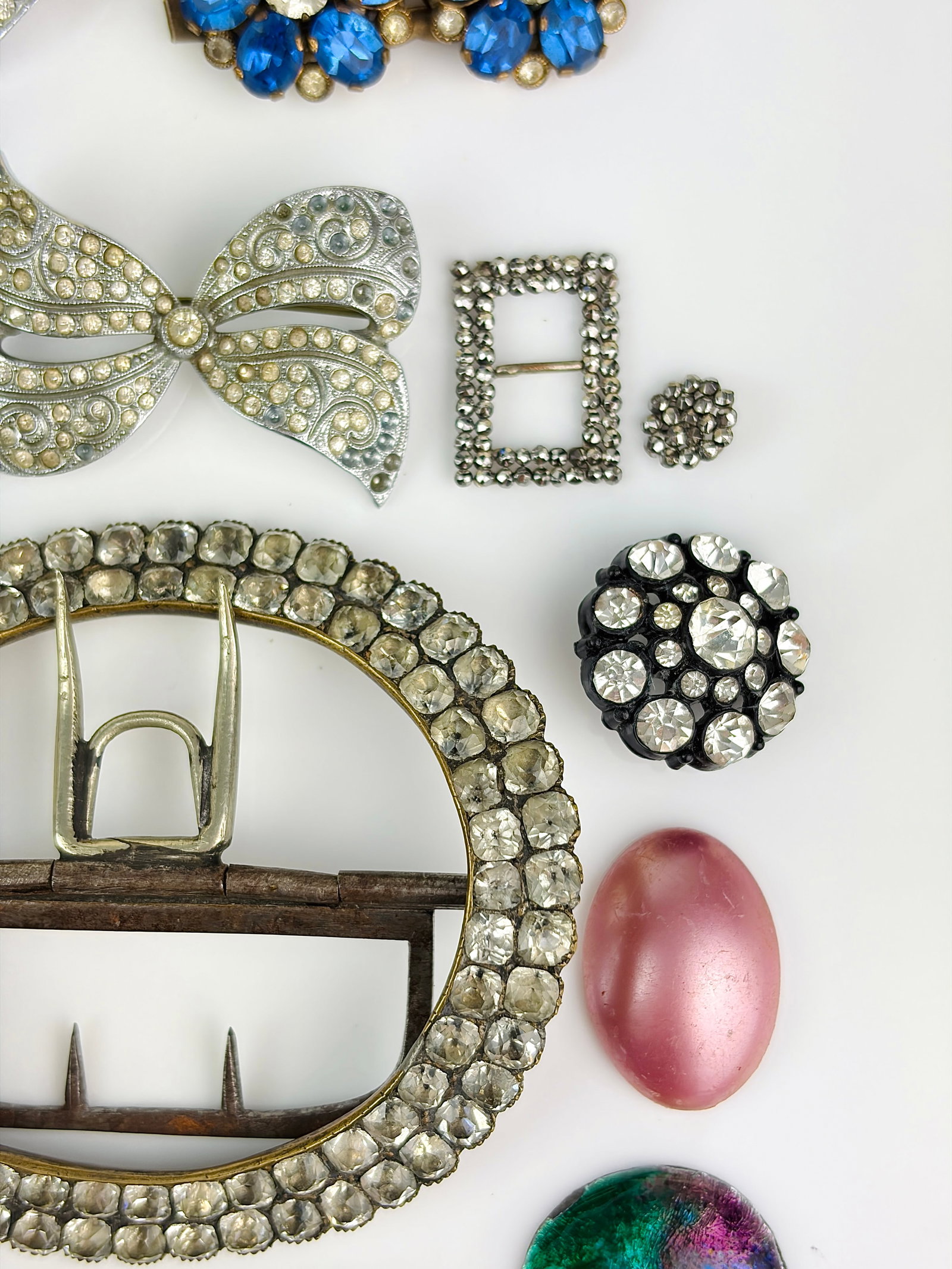 MIXED LOT 2x Antique Double Clip Brooches and More - 3