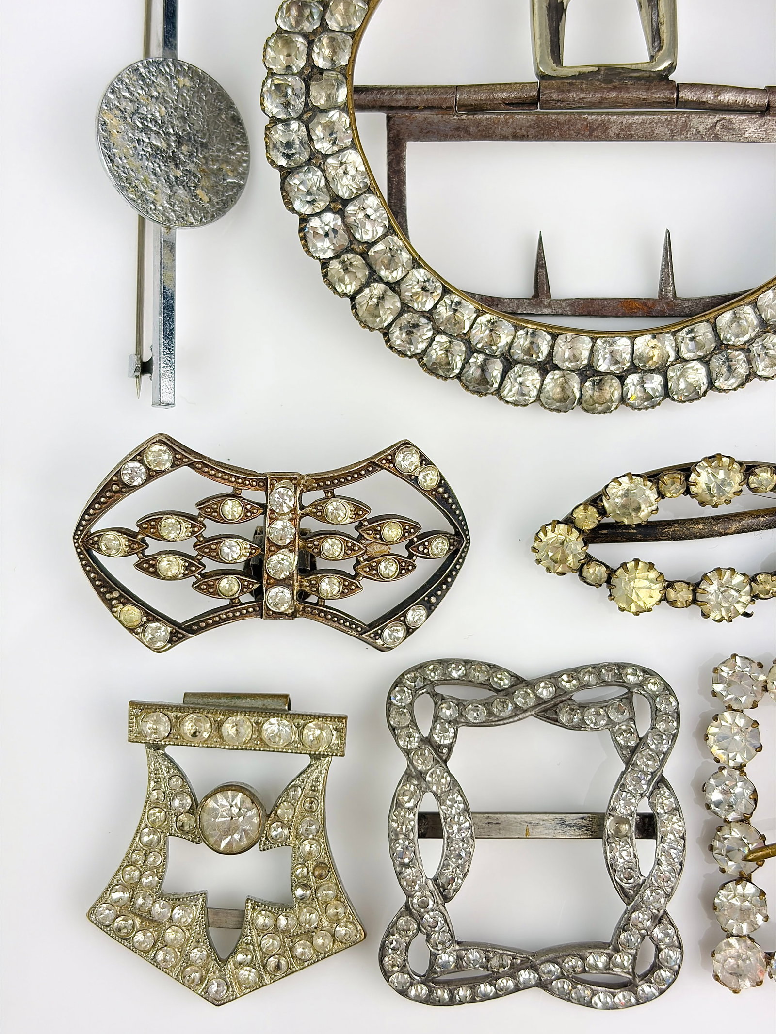 MIXED LOT 2x Antique Double Clip Brooches and More - 4