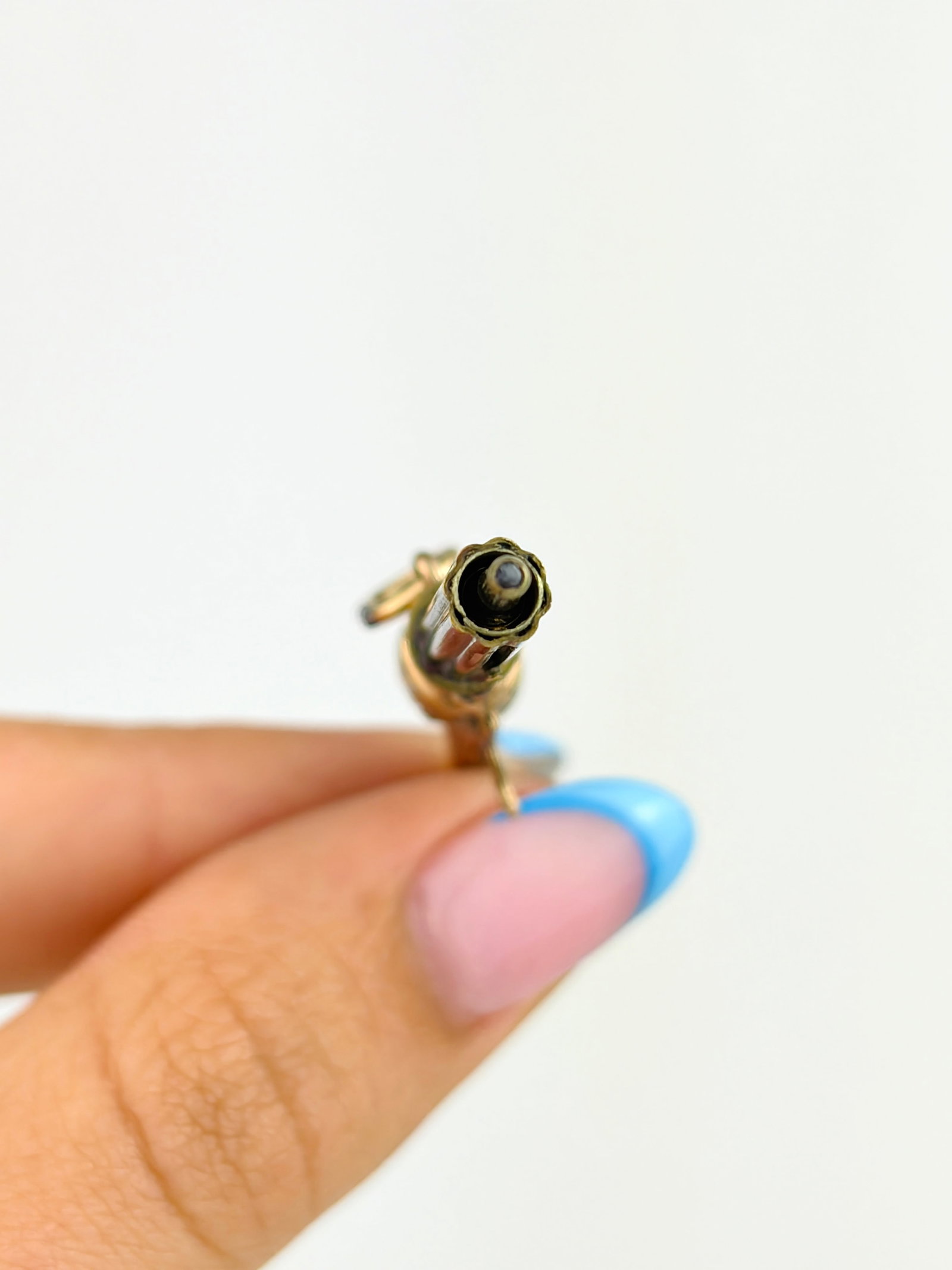 AMAZING GOLD PISTOL SHAPED PROPELLING PENCIL PENDANT - 4